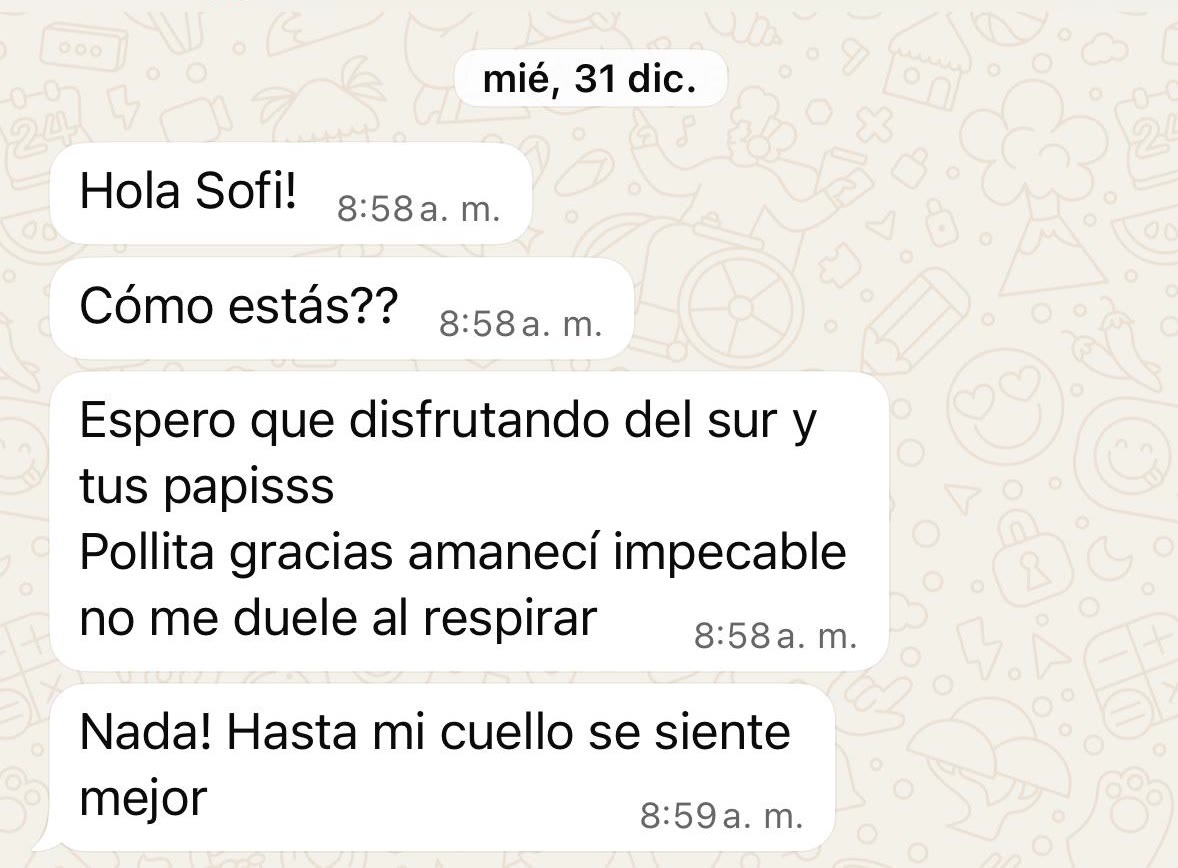 Mensaje de WhatsApp